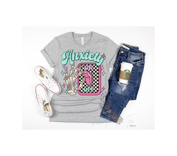 Anxiety Skully Graphic Tee