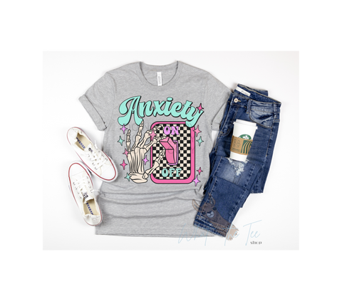 Anxiety Skully Graphic Tee