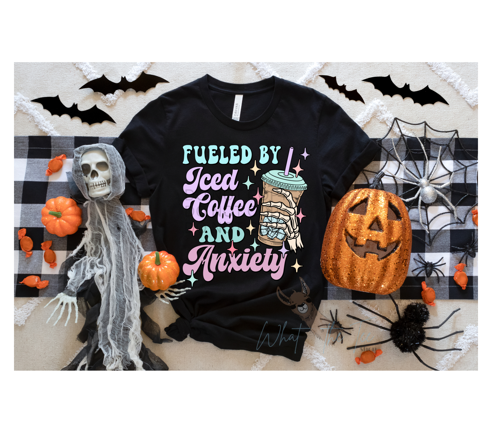 Fueled By Iced Coffee and Anxiety Graphic Tee