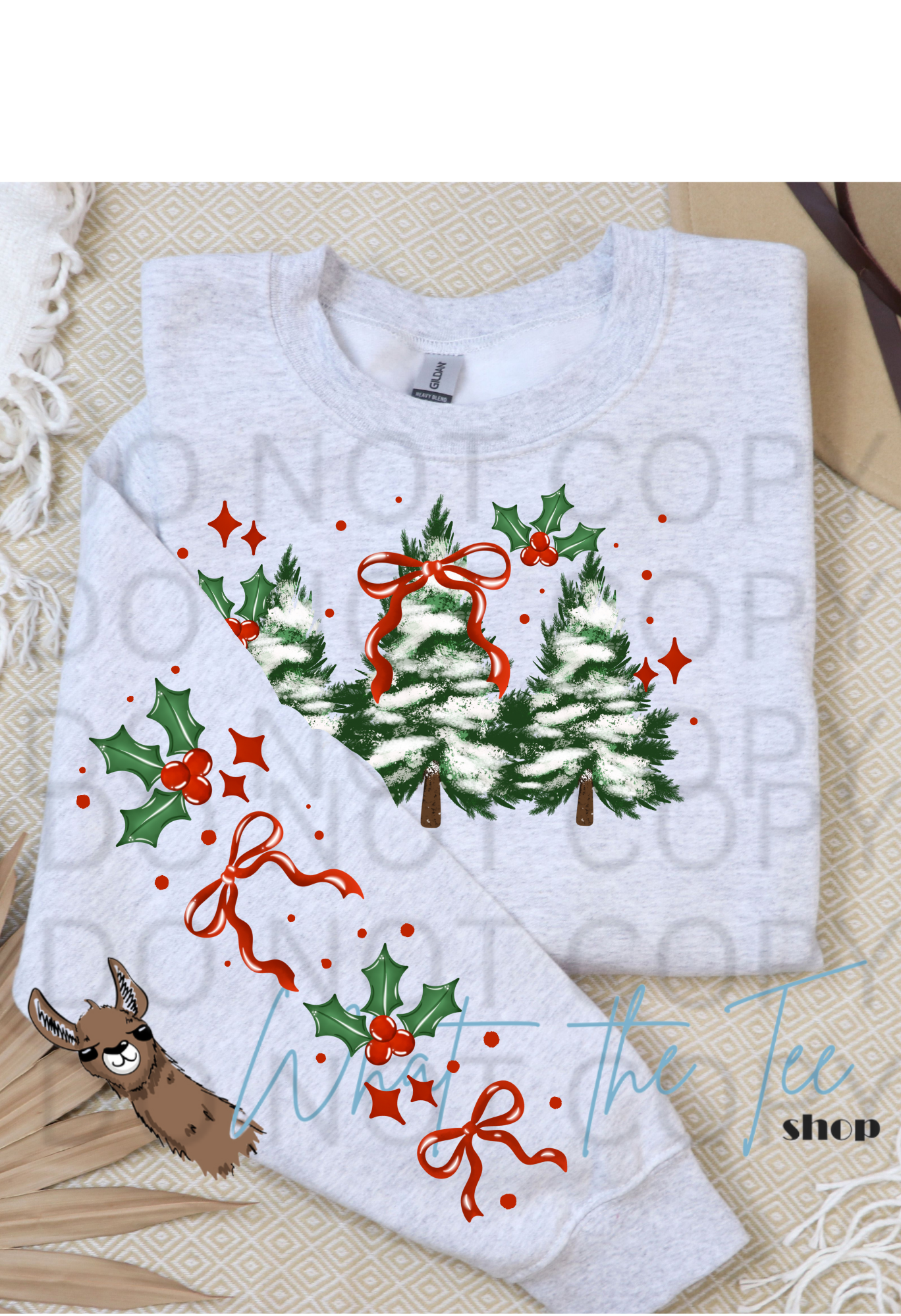Winter Wonderland Christmas Tree Hoodie | Printed Sleeve Sweatshirt
