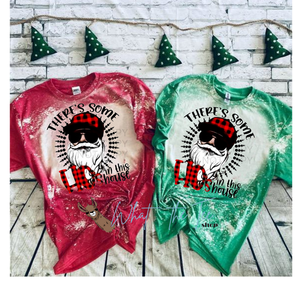 There's Some HO Ho Ho's Santa Tee | Cozy Naughty Santa Sweatshirt