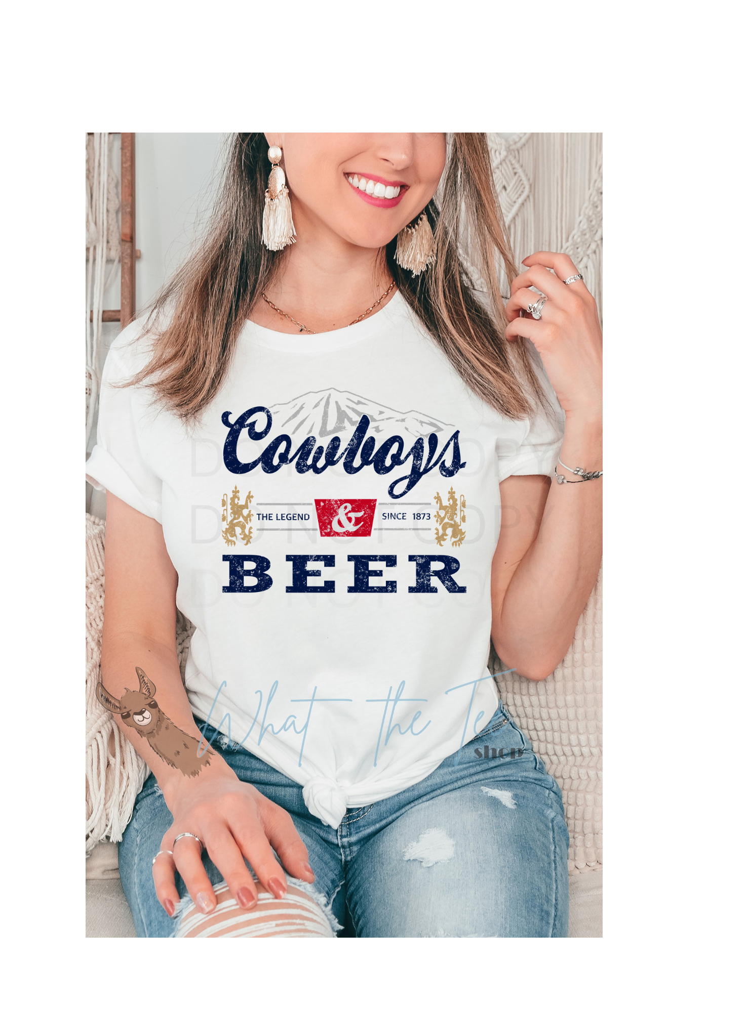 Cowboys and Beer Graphic Tee